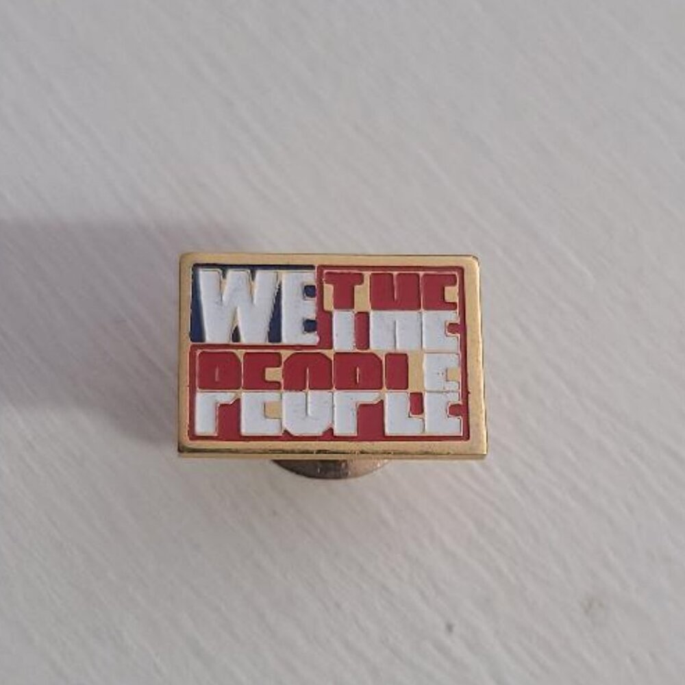 We The People USA Preamble Constitution Lapel Pin Tie Tack Brooch